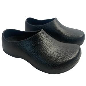 Birkenstock Womens 9 Mens 7 Profi-Birki Professional Work Clog Black Textured